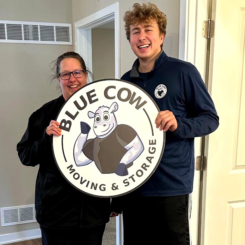 Customer with Blue Cow movers in Des Moines
